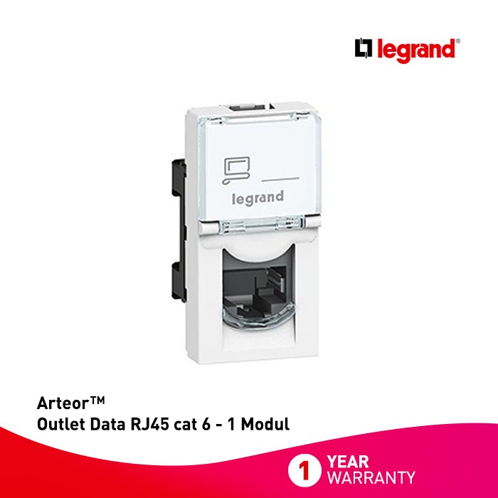 Legrand Arteor - Outlet Data Rj45 Cat 6 - 1 Modul