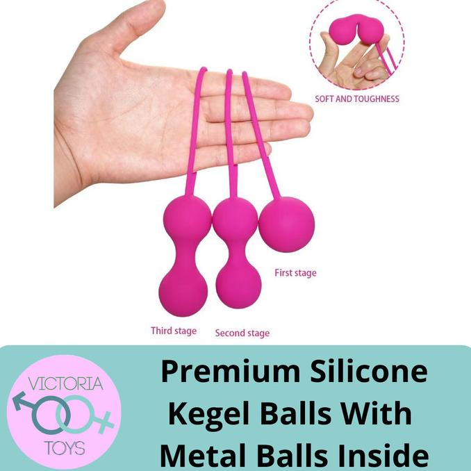 PREMIUM SILICONE KEGEL BALL WITH METAL BALLS INSIDE / BOLA SENAM KEGEL