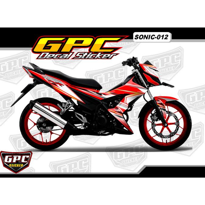 SALE Decal Sticker Honda Sonic 150 R Fullbody Custom Desain- sonic GPC-012 Termurah
