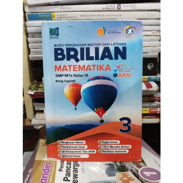 BUKU BRILIAN MATEMATIKA/AKM KELAS 9/IX/3 SMP/MTS