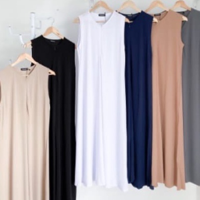 ↓➺✹ Inner premium dalaman maxi dress tanpa lengan size M-L-XL-XXL / inner dress span wanita /singlet