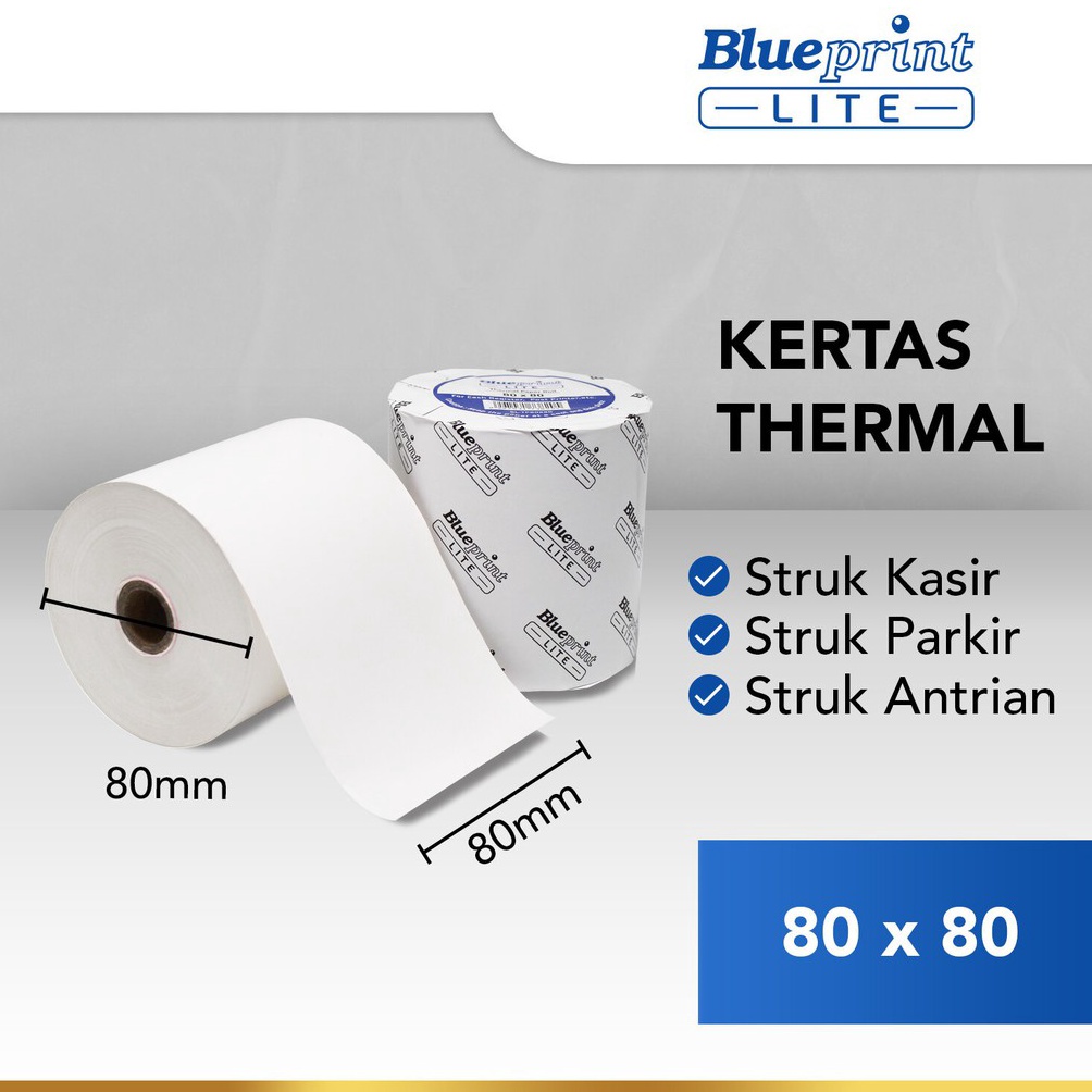 

[CODE BARANG 526MON] Kertas Struk / Kertas Kasir / Kertas Thermal BLUEPRINT Lite 80x80 mm For sale