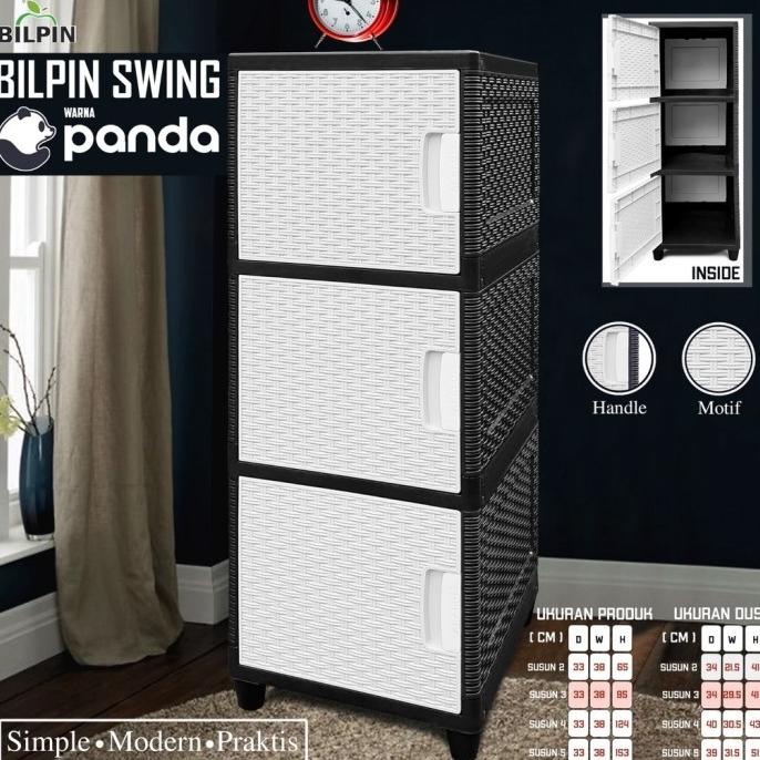 Lemari Plastik Akako Swing Susun 3