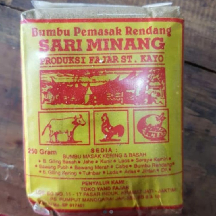 

➣✷✮ Bumbu sariminang rendang/Bumbu Sariminang kambing 250gram.