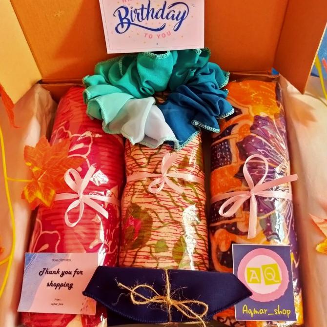 hampers daster(gift box daster)/kado ulang tahun,ibu,ibu hamil,istri