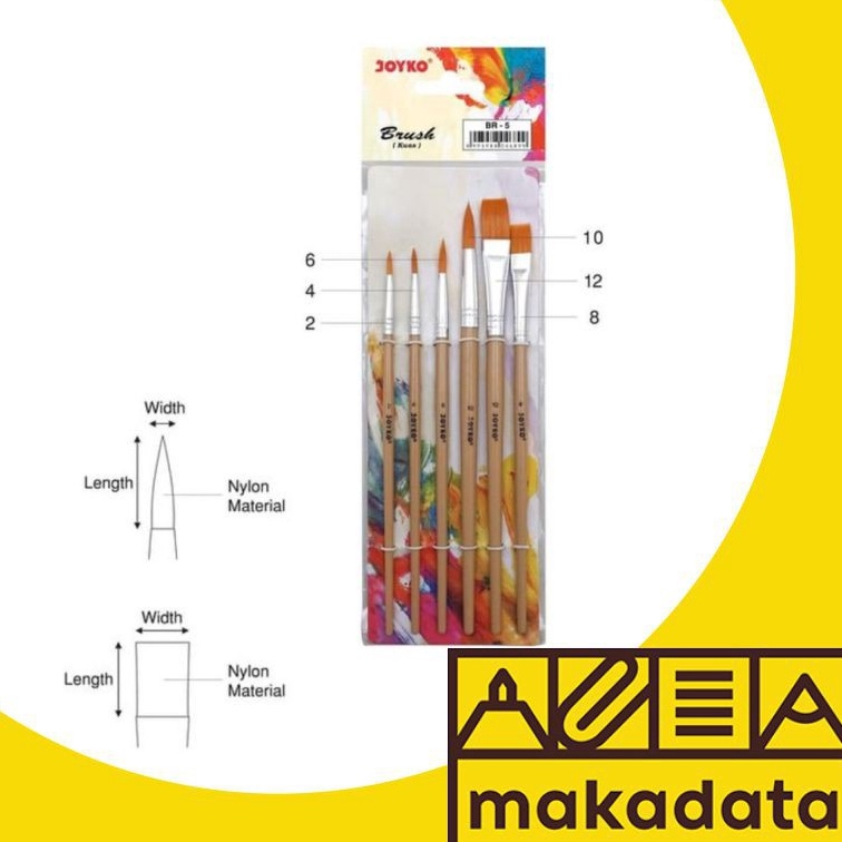 

Seller!! KUAS / KUAS LUKIS JOYKO BR-5 (1 SET ) MURAH 8456