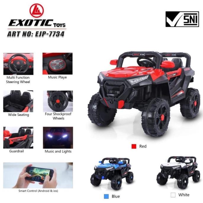 (FREE BUBBLE&PELAPIS) Mobil aki anak exotic Ejp-7734 Ejp7734 Ejp 7734