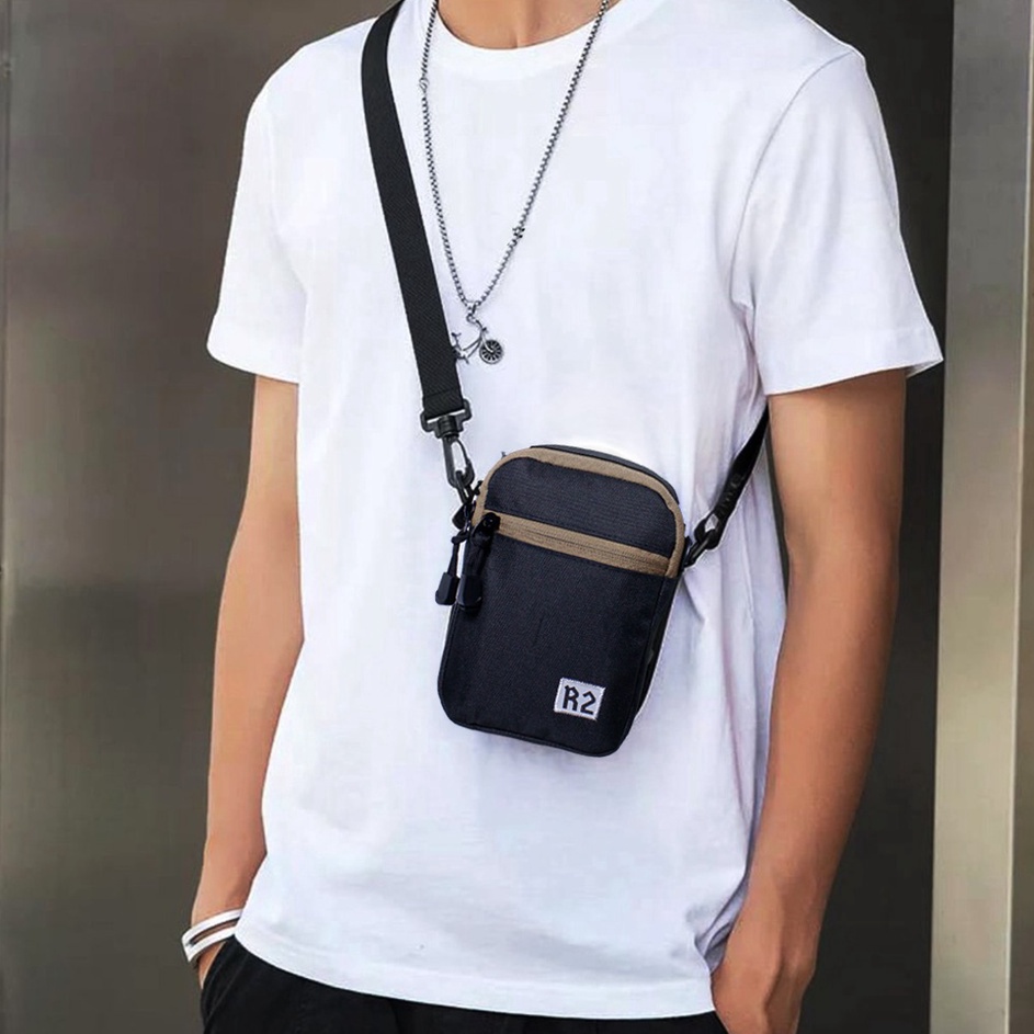 Bestseller TAS TRENDY KEKINIAN PROMO TERLARIS Tas Leher Selempang HP Gantung  Leher Unisex Pria Wani