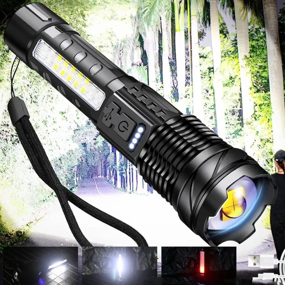 ➔Jjq SENTER SWAT POLICE TERBAIK / SENTER LED RECHARGEABLE / SENTER CAS USB ✾ ✪