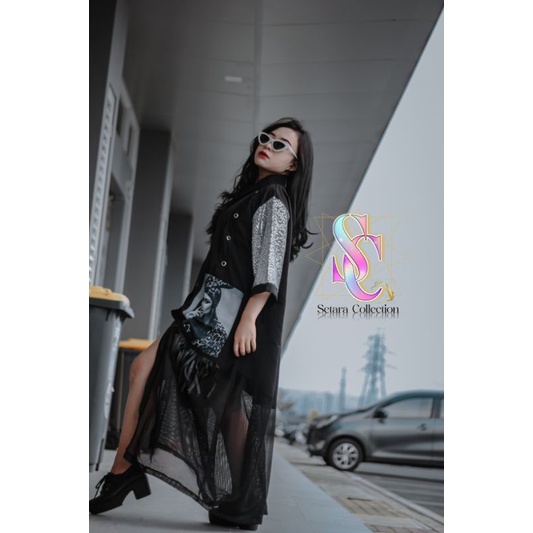 Long tunik vintage harajuku/Tunik vintage harajuku wanita