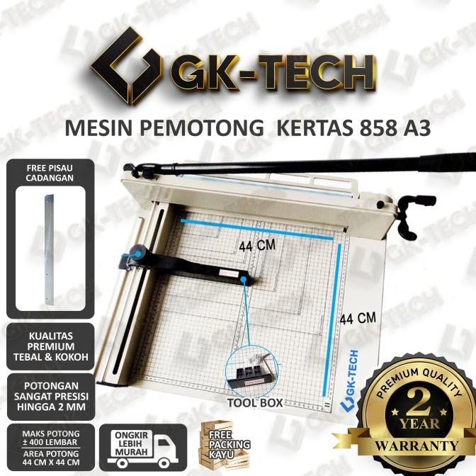 

Mesin Pemotong Kertas A3 1 Rim 858 Alat Pemotong Kertas 1 Rim (Gosend)
