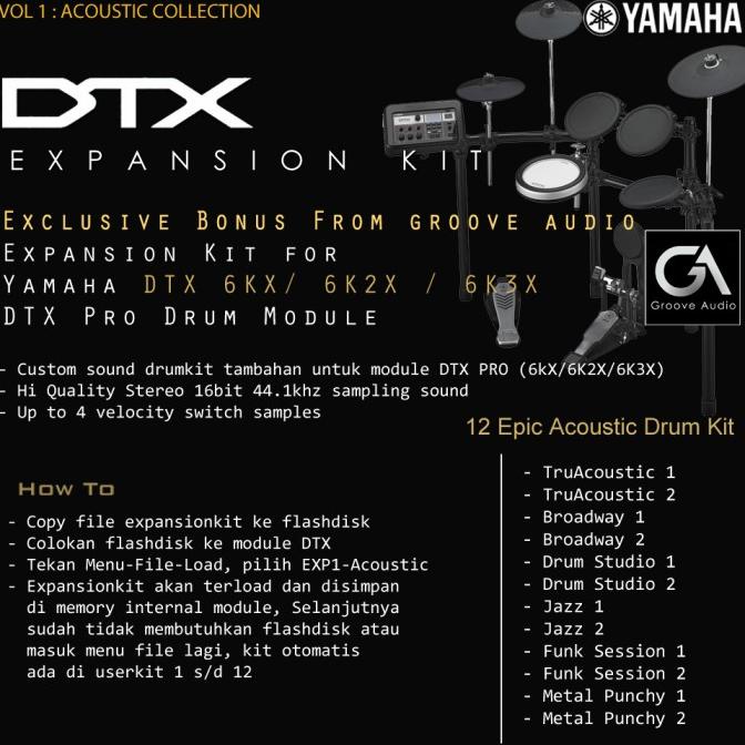 Drum Elektrik Yamaha Dtx6K3-X / Dtx6K3X / Dtx 6 K3X / 6K3 / 6K3X