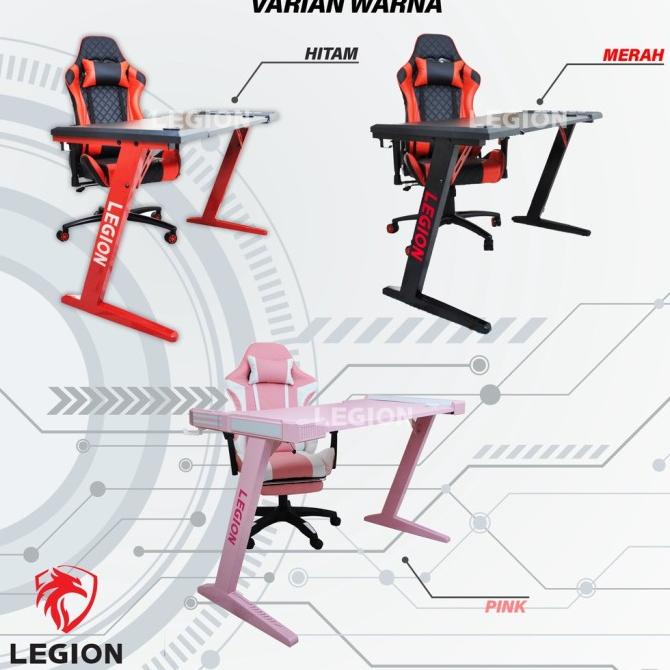 Legion Meja Komputer Gaming Pc Led Rgb Gaming Desk Table