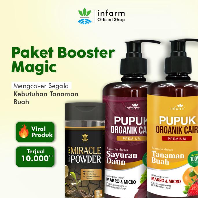 INFARM - Paket Pupuk POC Buah, POC Sayur, Miracle Powder