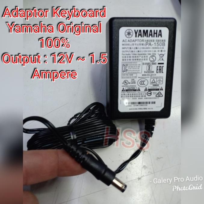 Adaptor Yamaha P-150B Original 100%Keyboard Seri Psr-E & Drum Elektrik