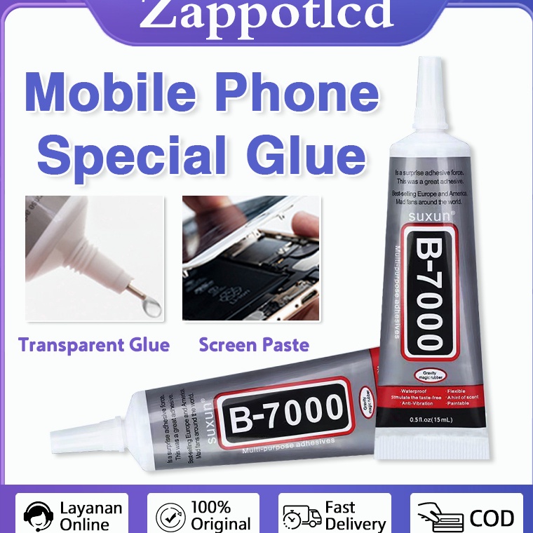 

❅Terbaru✽➘ LEM B-7000 15ML Lcd Lem Touchscreen Hitam/FOR Transparent Mobile phone Repair Warped Screen Back Cover Strong Super Glue Adhesive N33 ✿