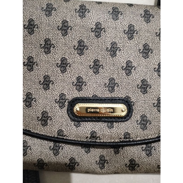 tas Pierre Cardin slempang tas Pierre Cardin coklat td Pierre Cardin tali panjang preloved