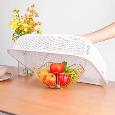 Now Mall Tudung Saji Kotak Putih / Tudung Plastik Penutup Piring / Dish Cover 54