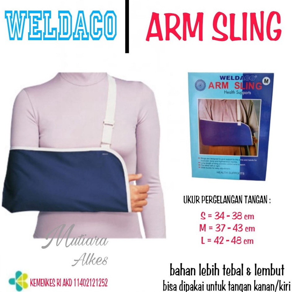 Ready Stock Arm Sling WELDACO / Penyangga Tangan (lengan) - Kualitas Premium Bahan Tebal ➘✣✰