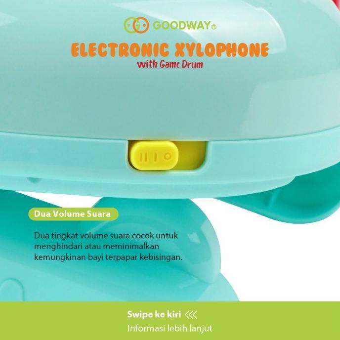 Goodway Mainan Alat Musik Elektrik / Mainan Edukasi Anak / Mainan Drum