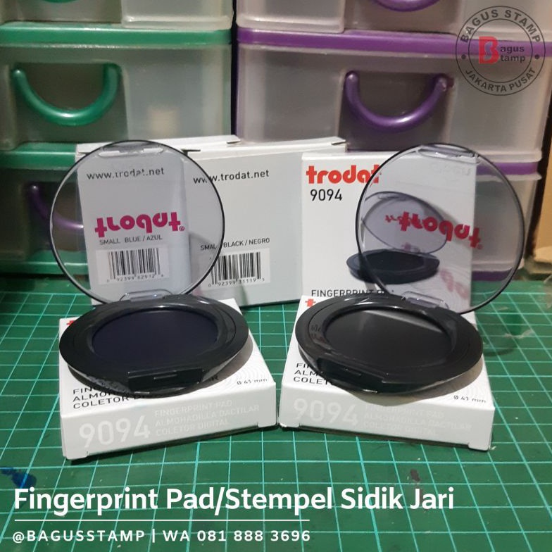 

Terbaru Thumb Print Pad Trodat 9094 Cap Jempol Sidik Jari Notaris Fingerprint pad QC0