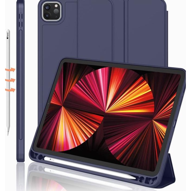 Case ipad pro M1 2021 11 inch 12.9 inch book cover casing ipad