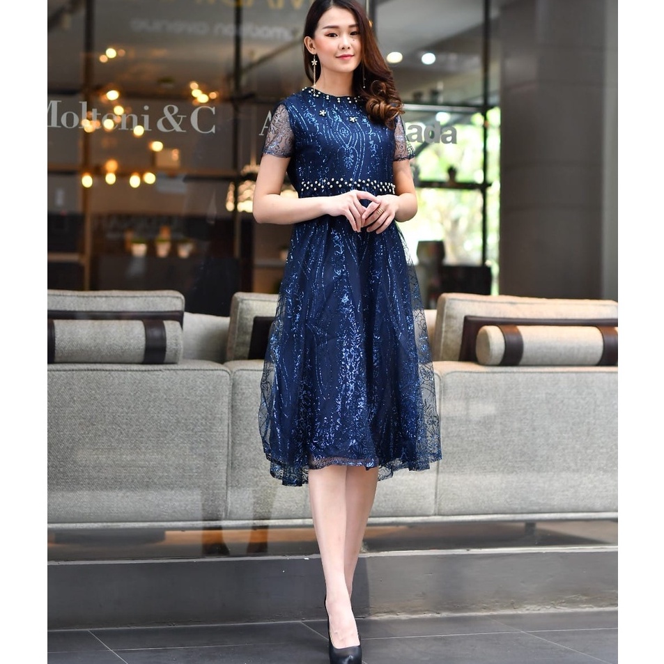Laku keraz4v9Uj AK - DRESS NATAL DRESS PESTA DRESS WANITA DRESS LENGAN PENDEK DRESS PERNIKAHAN DRESS