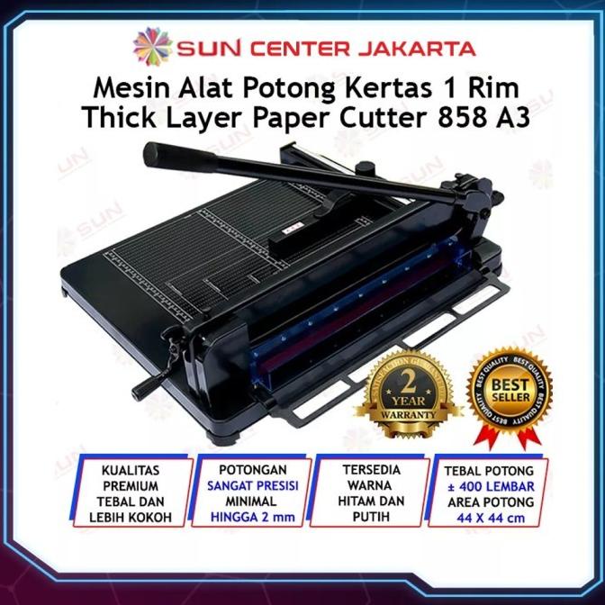 

Bisa Gosend/Grab - Mesin Pemotong Kertas 1 Rim 858 A3 Kualitas Super