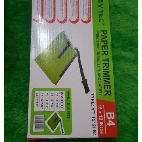 

Mesin Alat Potong Pemotong Kertas B4 15x12 V-TEC Paper Trimmer
