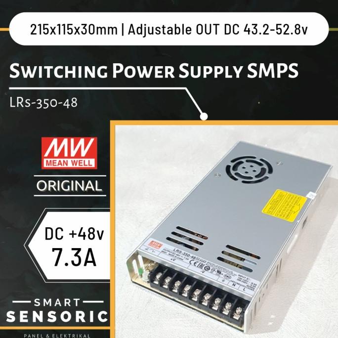 Meanwell LRS-350-48 Switching Power Supply SMPS 48v 7.3a Original CCTV