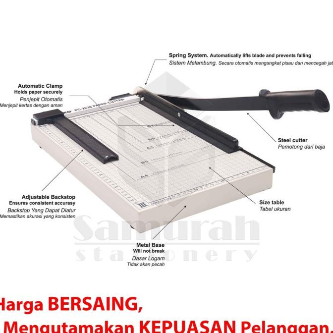 

Paper Cutter F4 Joyko PC 2638 / Mesin Pemotong Cutting Kertas 26 x 38