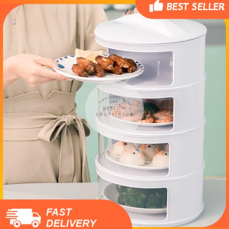 Tempat Minum Anak Produk Premium TUPPERWARE ASLI ¯ADK- Z101- Tudung Saji 4 Susun Penyimpan Makanan S