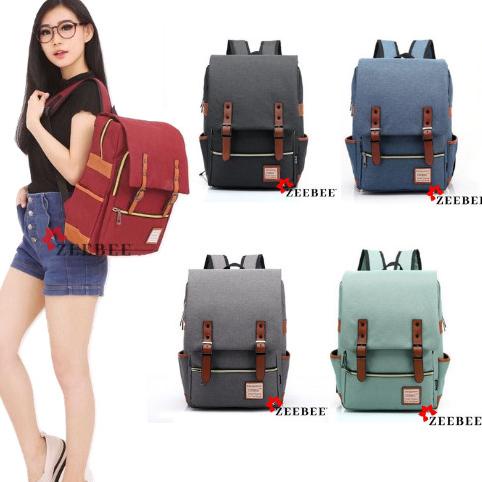 Zeebee Retro Backpack / Ransel Wanita / Ransel Pria / Tas Laptop