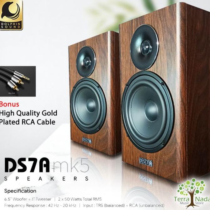 Studio Monitor Speaker Ds7A Dolphin Sound Ds 7A Bisa Utk Drum Elektrik