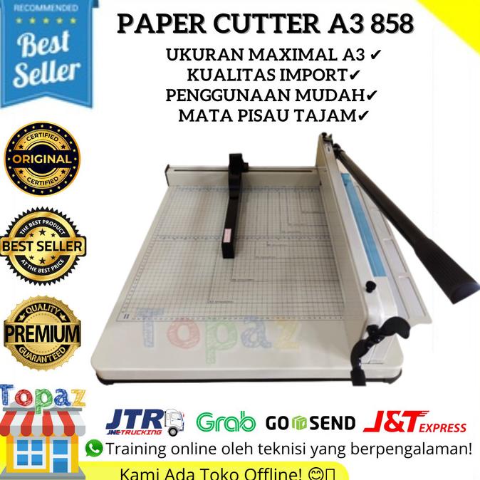 

Mesin Thick Layer Paper Cutter A3 858 - Alat Pemotong Kertas 1 rim A3