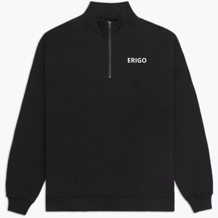 Big Sale ERIGO HALF ZIPPER SWEATSHIRT HITAM / SWEATER HALFZIP ERIGO / SWEATER ERIGO PRIA / SWEATER C