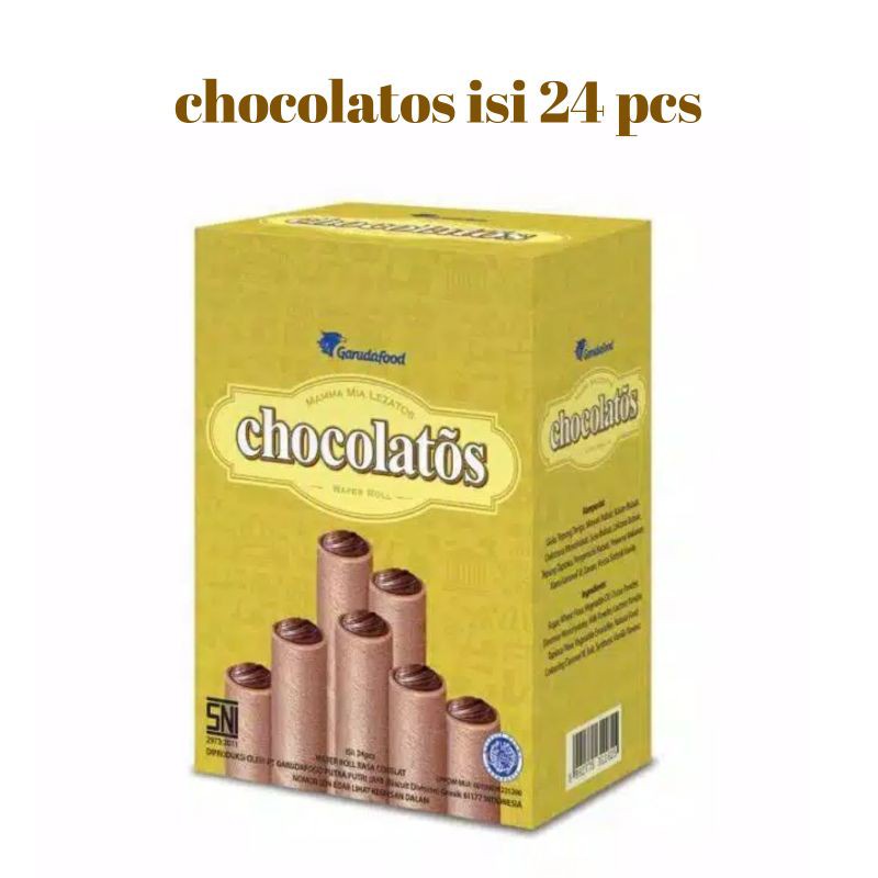 

tokogencil Chocolatos Wafer Stick Roll 24 Bungkus @9gr