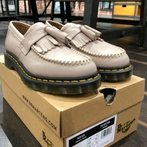 SEPATU LOAFERS WANITA KULIT SLIPON DR. MARTENS WOMEN'S ADRIAN SHOES ORIGINAL