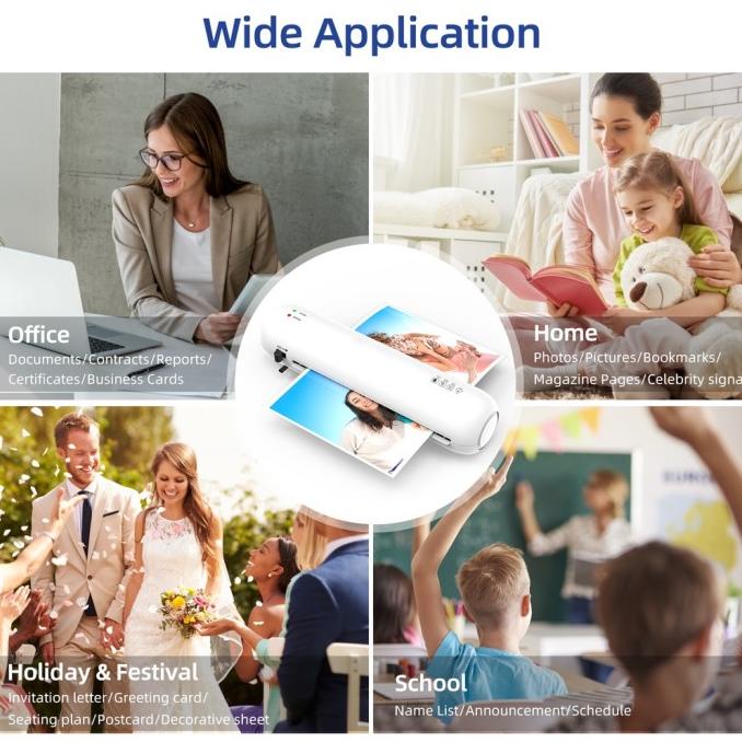 

Set Mesin Laminator 2 Roller Ukuran A4 230mm Dengan Pemotong Kertas