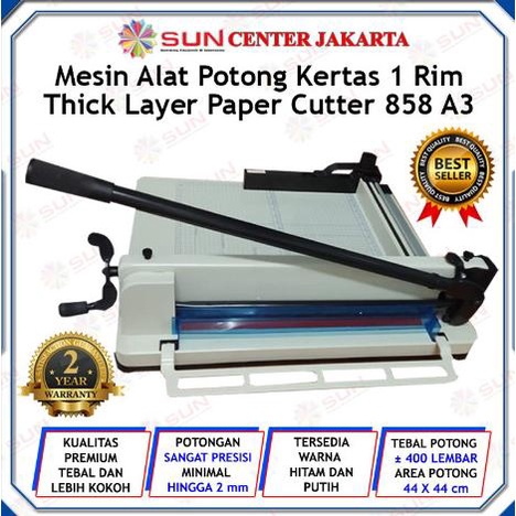 

Mesin Pemotong Kertas 1 rim 858 A3 Kualitas Super Premium Garansi