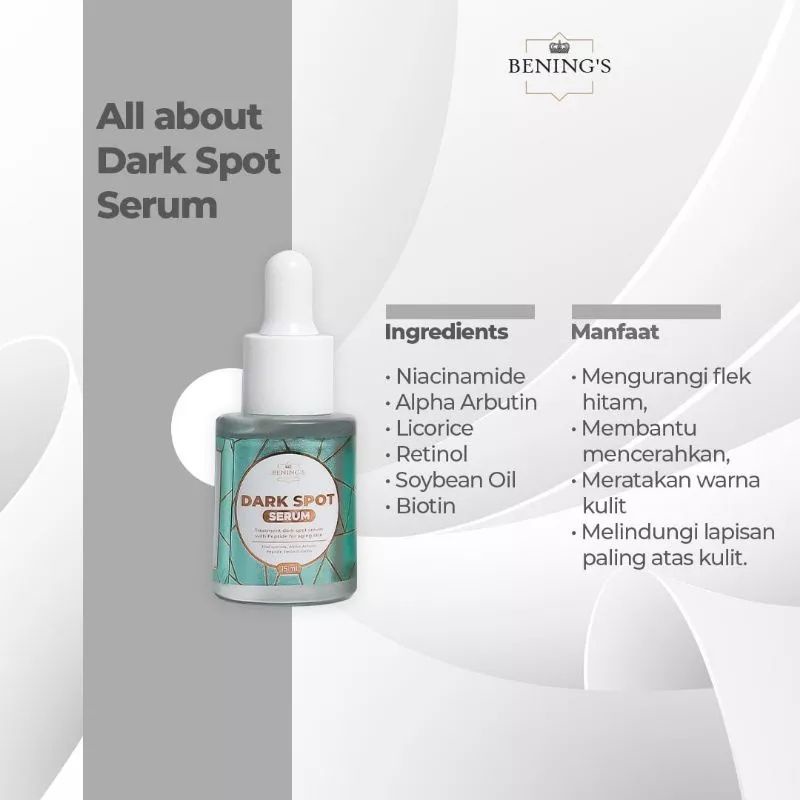 BENING'S DARK SPOT SERUM FLEK HITAM ORIGINAL DR. OKY PRATAMA