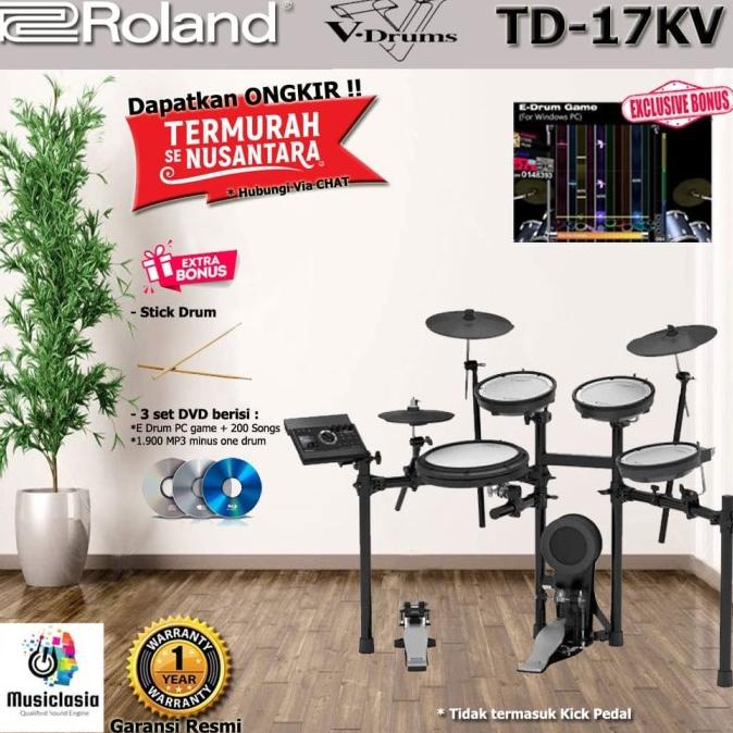 Drum Elektrik Roland Td-17Kv + Rack Mds-4V / Td17Kv / Td17-Kv / Td17