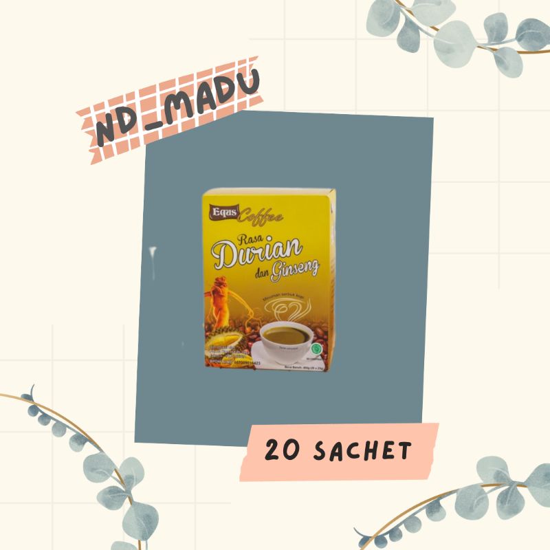 

Kopi Gingseng Durian Azzura 20 Sachet