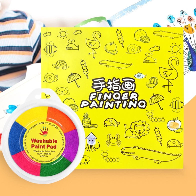 

[PROMO NJS3] Kedaibutik Finger Painting Anak Untuk Melukis Menggambar / Mainan Anak - FP01 On Sale