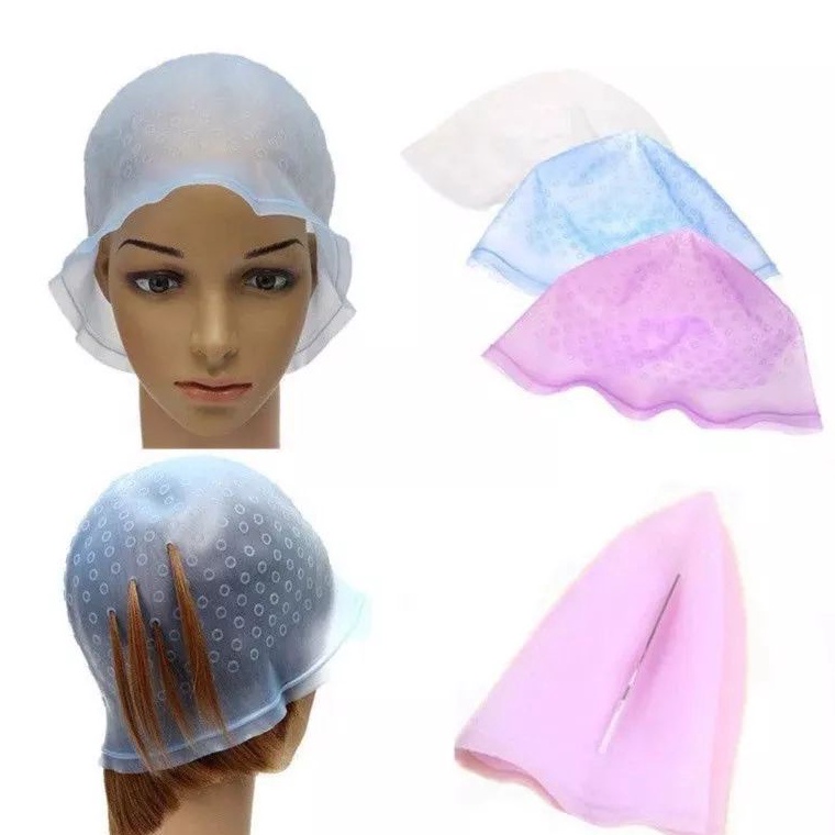 85 topi semir rambut karet silicon cat rambut topi highlight topi warnai rambut topi blaching topi s