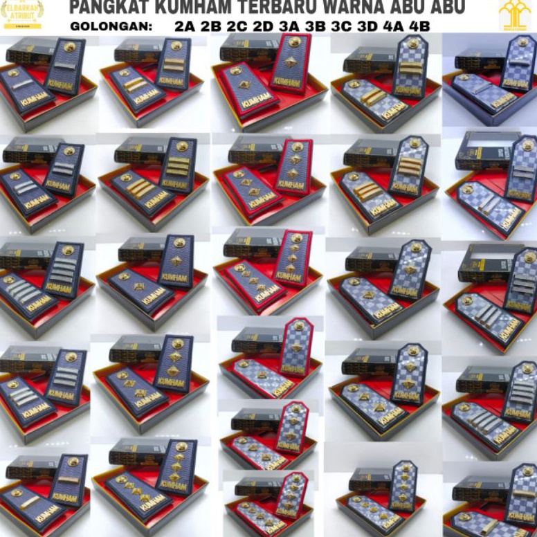 IdN3z3Y PANGKAT KUMHAM PDH PDU TERBARU WARNA ABU [2A,2B,2C,2D,3A,3B,3C,3D,4A,4B] LIS BIASA/KUPT peng