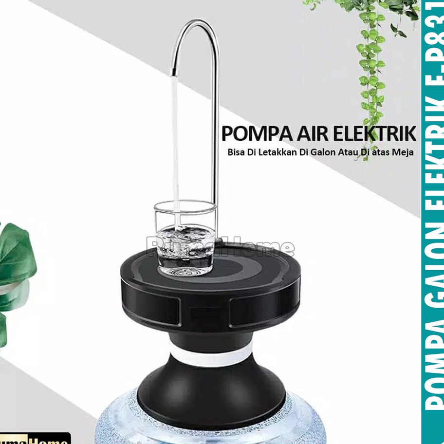 Bayar Di Tempat Pompa Galon baki Elektrik F-P831 Rechargeable Water Dispenser Electric Pump Automatic. Super Promo