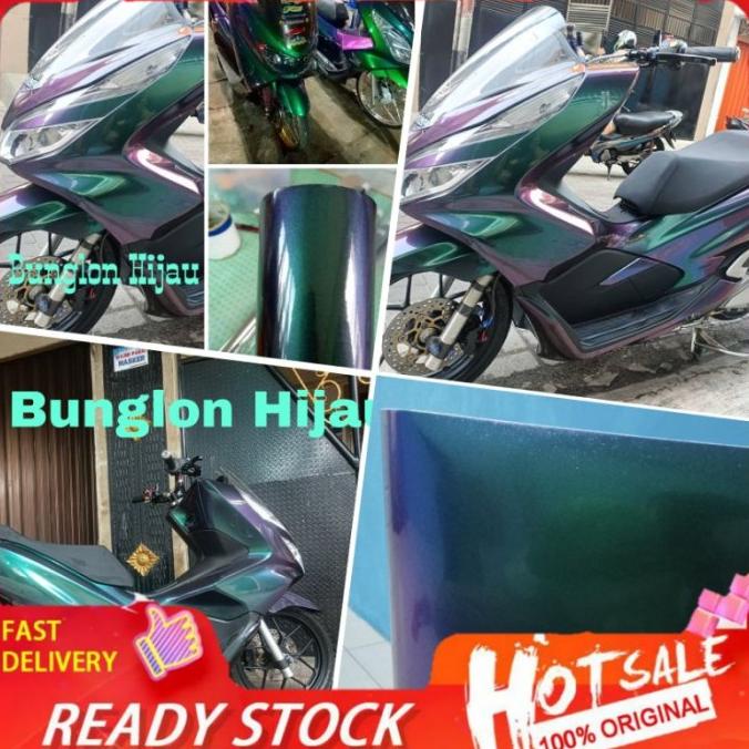 SALE STIKER SKOTLET BUNGLON HIJAU SKOTLET BUNGLON GLOSSY DOFF PREMIUM Termurah