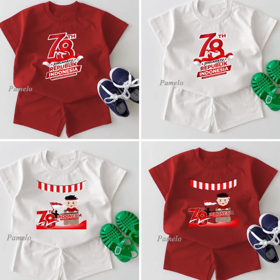 Belanja kuat2y2Xm Pamelo.id Setelan Anak 17 Agustus / 17Agustus /Dirgahayu78 / Kaos 17 Agustus / Baj