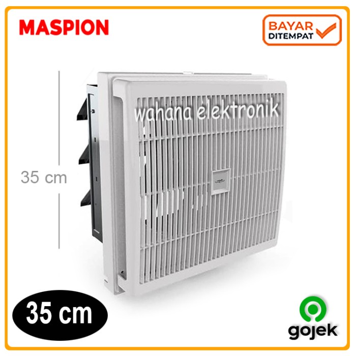 Terlaris Infan Maspion Mv-300 Nex Wall Exhaust/Hexos/Heksos Fan Dinding 12" (30 Cm)